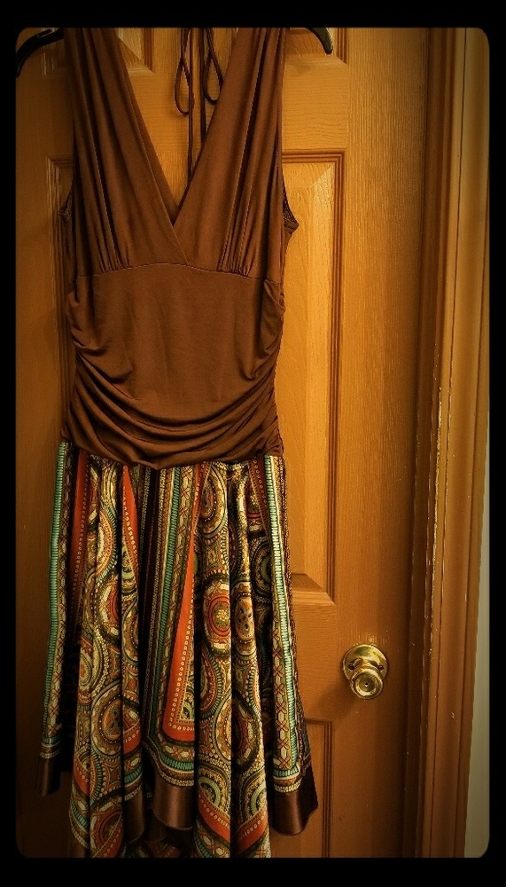 Multicolor handkerchief dress